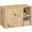 Riputatav vannitoakapp VAMI W90, 2 sahtlit, 2 avatud riiulit, pruuni/beži värvi, 90 × 60 × 45,5 cm