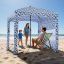 Beach gazebo VEVOR SSCA-01, with side wall, 183 × 229 × 183 cm