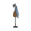 VASAGLE Freestanding Clothes Rack, 8 Hooks, Black, 30 × 175 × 30 cm