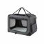 Koera transpordikott 102x69x69cm., tumehall/must