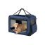 Koera transpordikott 102x69x69cm., tumesinine/must