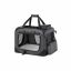 Koera transpordikott 50x35x35cm., tumehall/must.