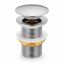 Washbasin stopper AkordV2, Click-Clack, without overflow, Ø 66 × 102 mm