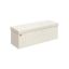 SONGMICS Hallway Bench, Foldable with Storage, White, 38 × 110 × 38 cm