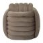 Softy pouf, grey, 45 × 45 × 45 cm