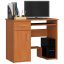 Desk JAY, 1 drawer, brown, 90 × 74 × 50 cm