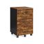 Rolling container with 5 drawers, screwless rails, cloud white