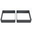 Set of 2 raised beds Outsunny 100x100x30cm., dark gray