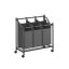 Pesukorv ratastel 45L, tumehall