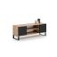 TV-laud Focus RTV 155x49x40 cm, naturaalne puit / must