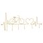 Wall-mounted clothes rack Bicycle, 59 × 26.5 × 3.2 cm
