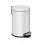 SONGMICS LTB013BZ01 Trash Can, 3 l, White, 22.4 × 25.4 × 17.3 cm
