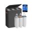 SONGMICS laundry basket, 2 compartments, 170 l, 64 × 40 × 75 cm
