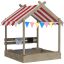 Sandbox with roof 124x116x146cm., various colors