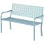 Garden bench Outsunny 127x63x85cm., light blue