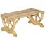 Garden bench Outsunny 98x50x39.5cm., light brown