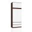 Riidekapp S 90, 2 ust, 2 sahtlit, valge/pruun, 90 × 234 × 51 cm