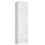 Wardrobe S60, with extension and 2 doors and 2 drawers, white, 60 × 234 × 51 cm