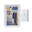SONGMICS OMC018GJ01 wardrobe, 2 doors, 5 shelves, 80 × 165 × 40 cm