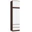 Wardrobe STAR S60, 2 doors and 2 drawers, brown/white, 60 × 234 × 51 cm