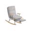 SONGMICS HOME LYY016GD01 Rocking Chair, 4-position adjustable backrest, Gray, 67 × 100 × 97 cm