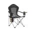 SONGMICS GCB005BH01 Camping Chair, Foldable, Black/Grey, 61 × 93 × 108 cm