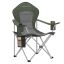 SONGMICS GCB005CD01 Camping Chair, Foldable, Green/Grey, 61 × 93 × 108 cm