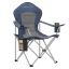 SONGMICS GCB005QE01 Camping Chair, Foldable, Blue/Grey, 61 × 93 × 108 cm