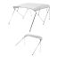 Paadi bimini katus 4 kaarega, 600D polüester, alumiiniumraam, helehall, 96" x 85"-90" x 54"