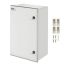 Стальная электромонтажная коробка NEMA 4X, 60x40x23 см, степень защиты IP66, водонепроницаемость.