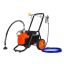 Диафрагменный безвоздушный краскораспылитель, 1700 Вт, 3000 PSI, с тележкой и удлинительной штангой.