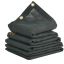 Kalluri tent PVC-kattega, 8x18 jalga, must, vastupidav kate
