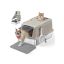 Feandrea Closed Cat Litter Box PPT005K01, XL, 2 Entrances, Sand, 61 × 41 × 36.5 cm