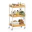 SONGMICS LRC081YL01 Trolley, 3 shelves, Sand, 41.3 × 73 × 27.5 cm