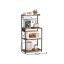 Kitchen shelf VASAGLE KKS014K02, 4-tier, brown/black, 60 × 140 × 40 cm