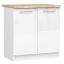 Köögikapp OLIWIA S80, 2 ust, valge, 80 × 85 × 46 cm