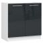 Köögivalamu aluskapp OLIWIA S, 2 ust, 1 riiul, valge/hall, 80 × 82 × 46 cm