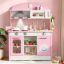 Play kitchen VEVOR TZ-KT003, 3-8 years, Pink, 85 × 42 × 17 cm