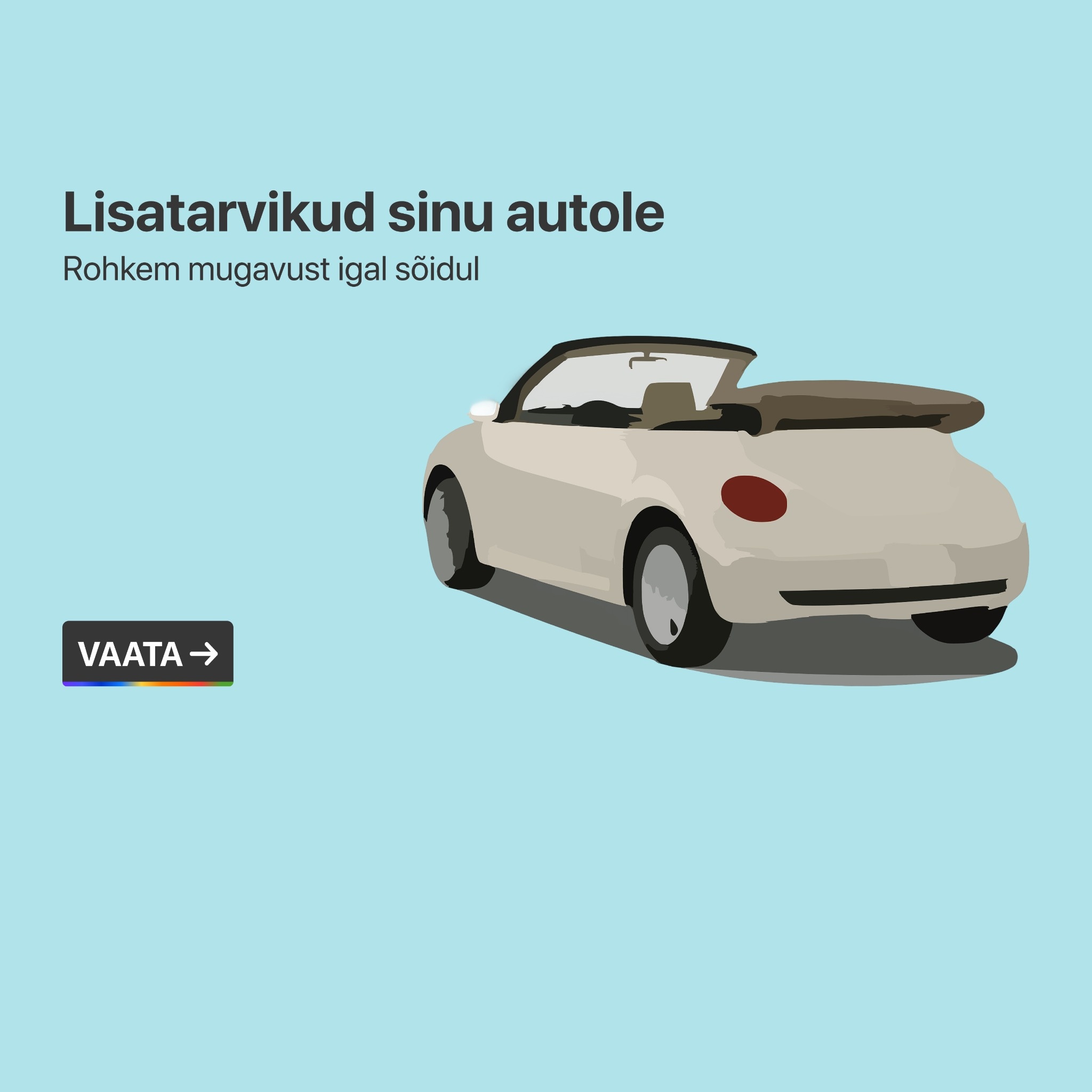 Tarvikud teie autole